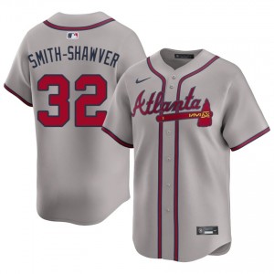 AJ Smith-Shawver #32 Atlanta Braves Baseball Jersey | Fresh Men Gray Embroidery Edition 48741301