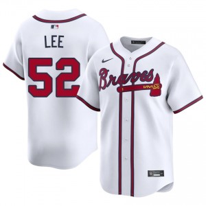 White Dylan Lee #52 Atlanta Baseball Stitched Jersey | Durable Men Fit 86946234