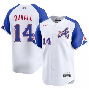 White Adam Duvall #14 Braves Baseball City Connect Stitched Jersey | Original Men Fit 98228272