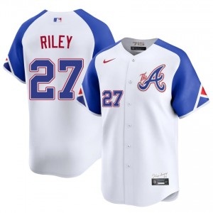 Men Austin Riley #27 White City Connect Stitched Jersey | Braves Pro-Grade Baseball Gear 80854003