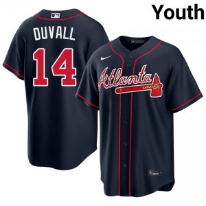 Youth Adam Duvall #14 Navy Stitched Jersey | ATL Braves Pro-Grade Baseball Gear 44634526