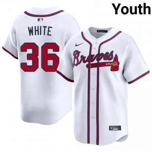 Atlanta Eli White #36 White Youth Jersey | Stitch Licensed Baseball Uniform 59690404