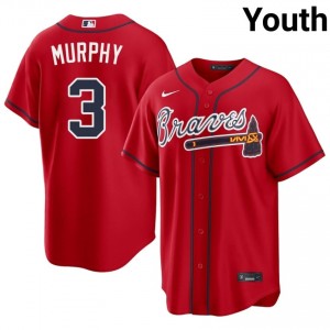 Iconic Dale Murphy #3 Red Baseball Embroidery Jersey | ATL Youth Collection Edition 23230216