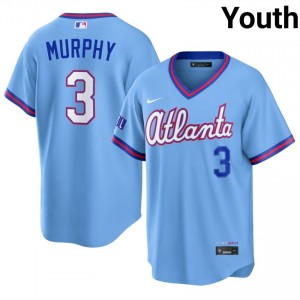 #3 Dale Murphy Officially Licensed Youth City Connect Baseball Jersey | Atlanta Braves Powder Blue Fan Gear 47036987