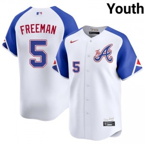#5 Freddie Freeman Gameday Youth City Connect Baseball Jersey | Braves White Fan Gear 45627831